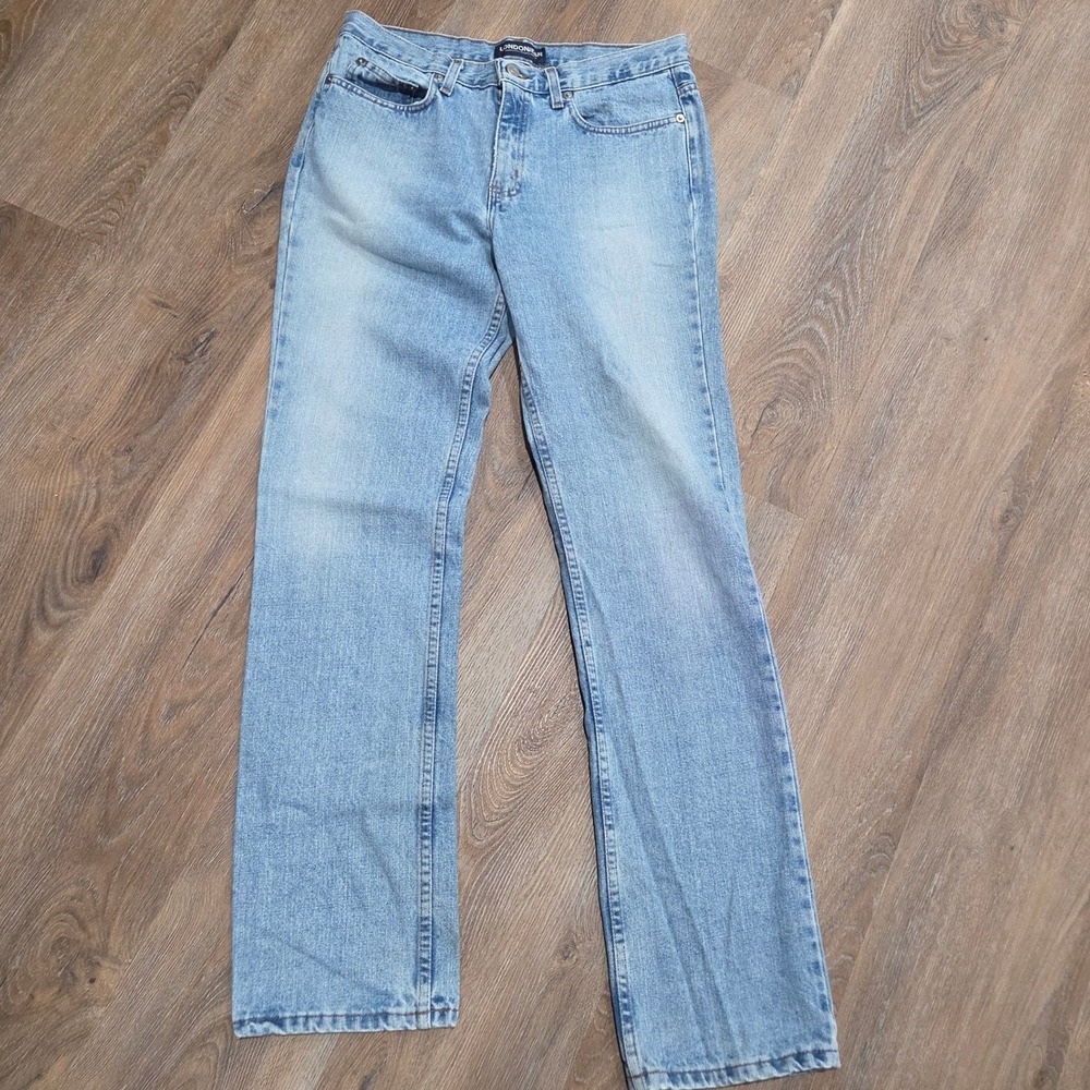 Londonjean Light Wash Straight Leg Denim Jeans Made in Canada Size 10 Cotton